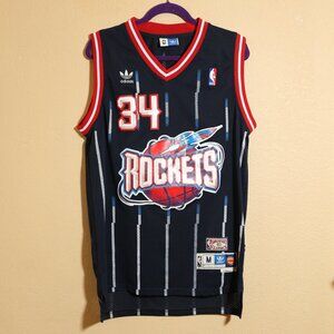 Houston Rockets Hakeen Olajuwon #34 Hardwood Classics Jersey (M)